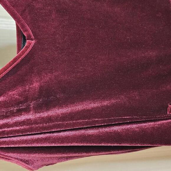 Forever 21 Burgundy Velvet Jumper - Picture 5 of 7